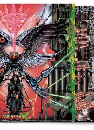 the album cover for Machine Girl - Psycho Warrior (MG Ultra X) [Indie Exclusive 2xLP Galaxy Opaque Vinyl]