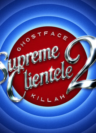 the album cover for Ghostface Killah - Supreme Clientele 2 [Indie Exclusive Metallic Blue LP]