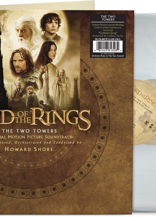 the album cover for Howard Shore - Lord Of The Rings: The Two Towers [Clear Vinyl] [Indie Exclusive]