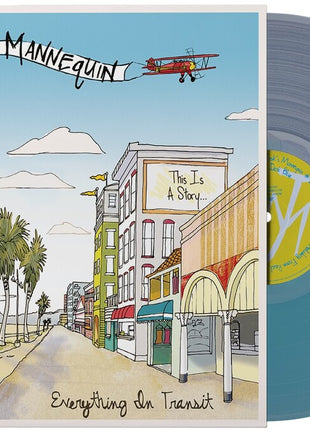 the album cover for Jack's Mannequin - Everything In Transit [Indie Exclusive Blue Colored Vinyl]