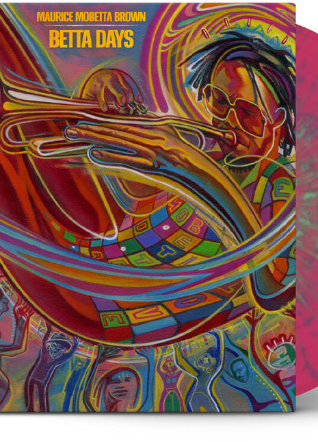 the album cover for Maurice Brown  Mobetta - Betta Days [Pink/Green Colored Vinyl]