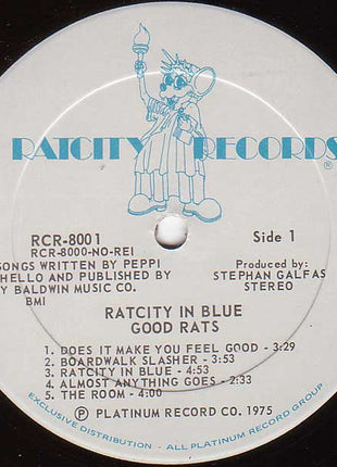 Good Rats : Ratcity In Blue (LP, Album, RE)