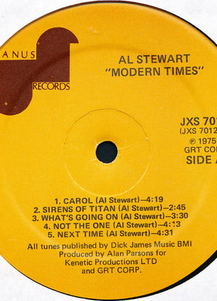 Al Stewart : Modern Times (LP, Album, GRT)