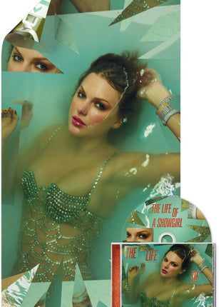 the album cover for Taylor Swift - The Life of a Showgirl [Sweat and Vanilla Perfume CD with Poster]