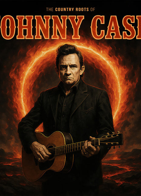 the album cover for Johnny Cash - Country Roots Of