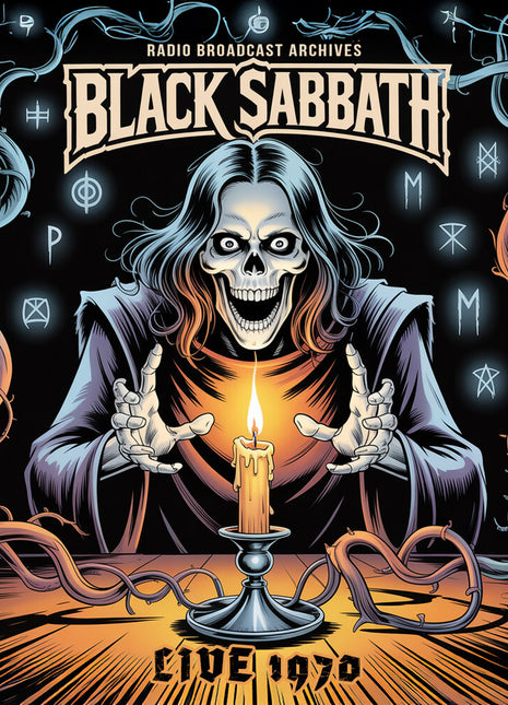 the album cover for Black Sabbath - Live 1970 / Radio Broadcast Archives