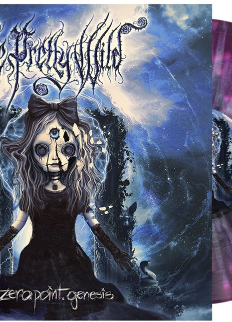 the album cover for The Pretty Wild - Zero Point Genesis [Black Purple White Splatter Vinyl]