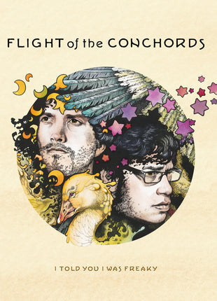 the album cover for Flight Of The Conchords - I Told You I Was Freaky [Indie Exclusive Metallic Purple] 