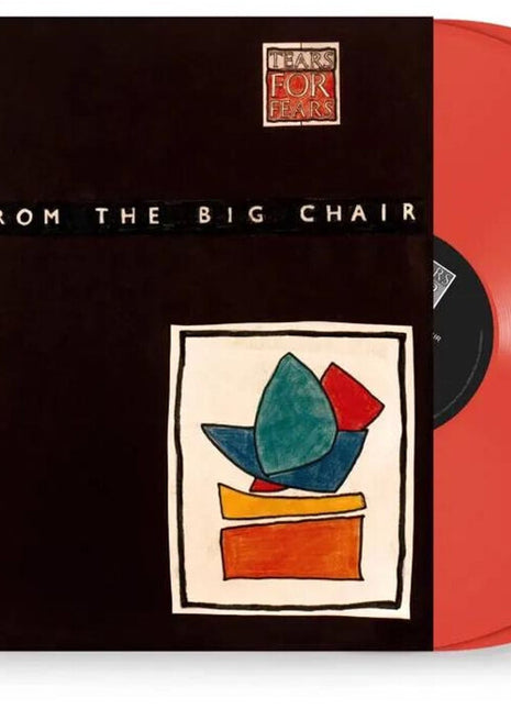 the album cover for Tears For Fears - Songs From The Big Chair [Deluxe Edition Transparent Red Vinyl]