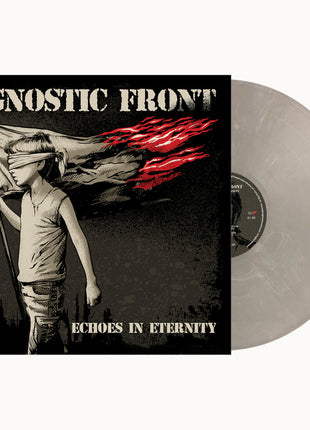 the album cover for Agnostic Front - Echoes Of Eternity [Indie Exclusive Silver Streak LP]