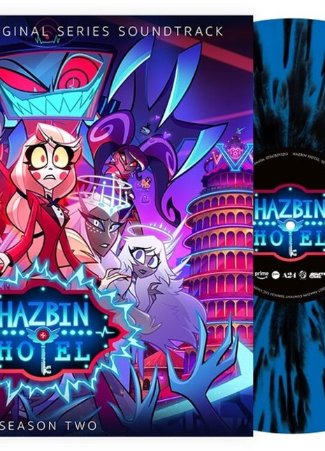 the album cover for Hazbin Hotel - Hazbin Hotel: Season Two (Original Soundtrack) [Indie Exclusive VoxTek Splatter Vinyl]