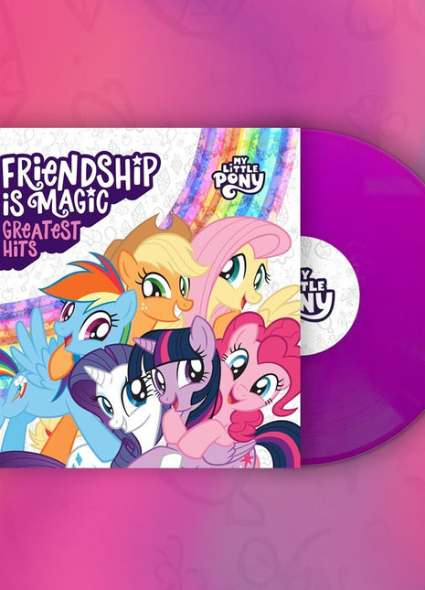 the album cover for My Little Pony - Friendship Is Magic: Greatest Hits [Neon Violet LP]