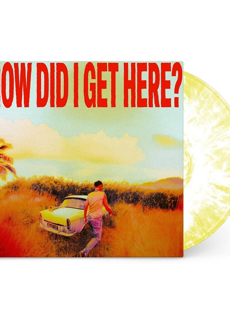 the album cover for Louis Tomlinson - How Did I Get Here? [Indie Exclusive White & Yellow Marble Vinyl]