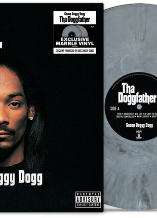 the album cover for Snoop Doggy Dogg - Tha Doggfather [Indie Exclusive Gray Marble]