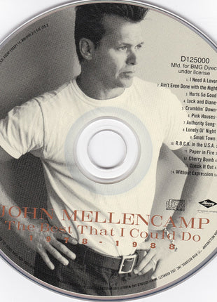 John Cougar Mellencamp : The Best That I Could Do (1978-1988) (CD, Comp, Club, PMD)