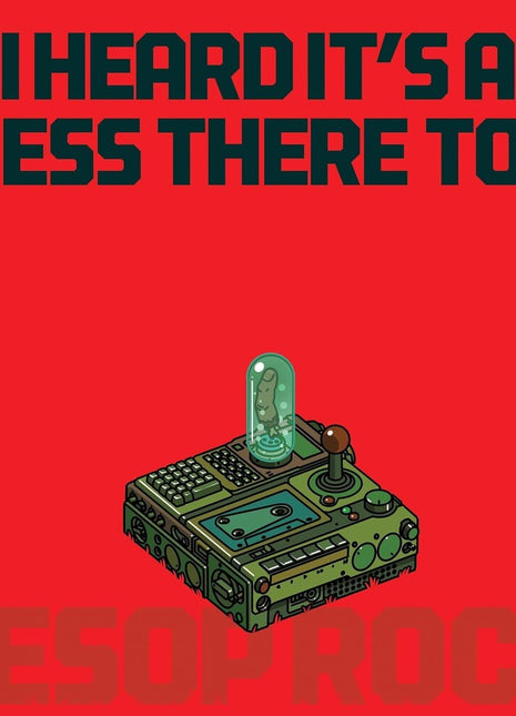 the album cover for Aesop Rock - Heard It's A Mess There Too [Red Colored Vinyl]