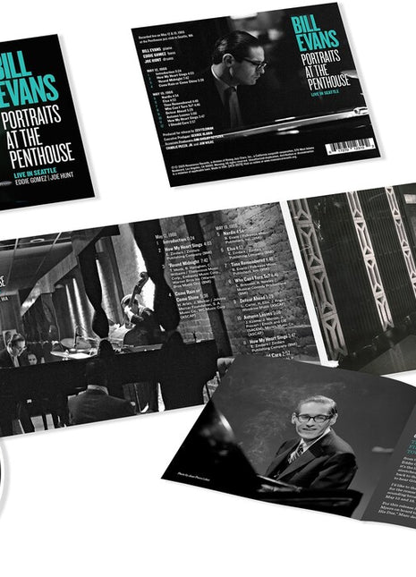 the album cover for Bill Evans - Portraits At The Penthouse: Live In Seattle [Digipak]