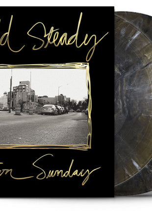 the album cover for The Hold Steady - Separation Sunday - 20 Year Anniversary Edition [Indie Exclusive Gold Swirl LP]