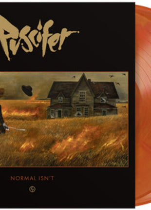 the album cover for Puscifer - Normal Isn't [Indie Exclusive Orange Swirl 2LP]