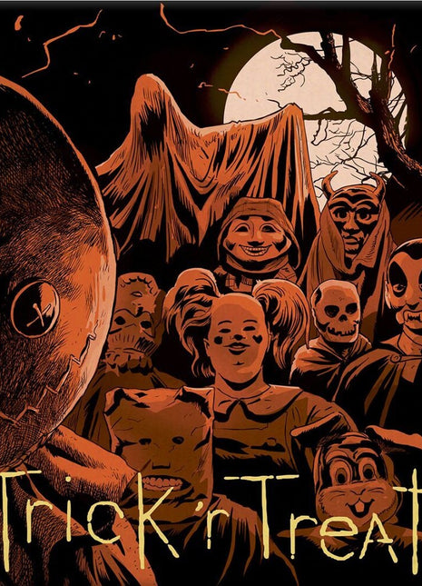 the album cover for Douglas Pipes  (Colv) (Gate) (Org) (Red) (Smok) - Trick 'r' Treat - O.S.T. [Colored Vinyl] (Gate) (Org) (Red)