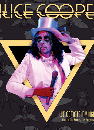 the album cover for Alice Cooper - Welcome To My Nightmare: Live At The Forum Los