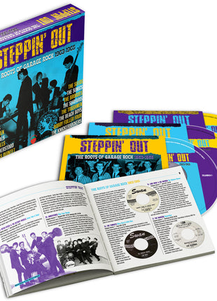 the album cover for Steppin Out: Roots Of Garage Rock 1963-1965 / Var - Steppin Out: Roots Of Garage Rock 1963-1965 / Var