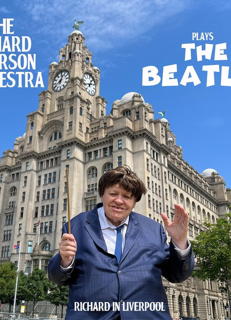 the album cover for Richard Peterson  Orchestra - Plays The Beatles
