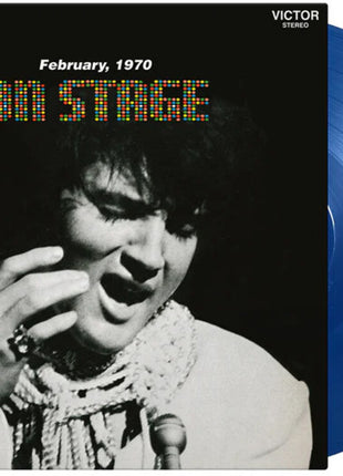 the album cover for Elvis Presley - On Stage: February 1970 [180g Blue]