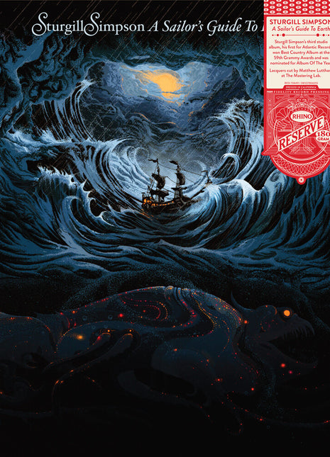 the album cover for Sturgill Simpson - Sailor's Guide To Earth (Syeor26) (Rhino Reserve)