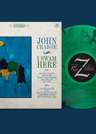 the album cover for John Craigie - I Swam Here [Indie Exclusive Green]