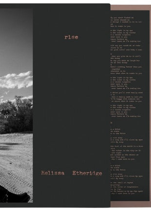 the album cover for Melissa Etheridge - Rise [Tan]