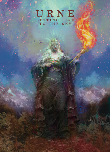 the album cover for URNE - Setting Fire To The Sky