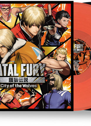 the album cover for Various Artists - Fatal Fury: City of the Wolves (Original Video Game Soundtrack) [Indie Exclusive Orange/Black]
