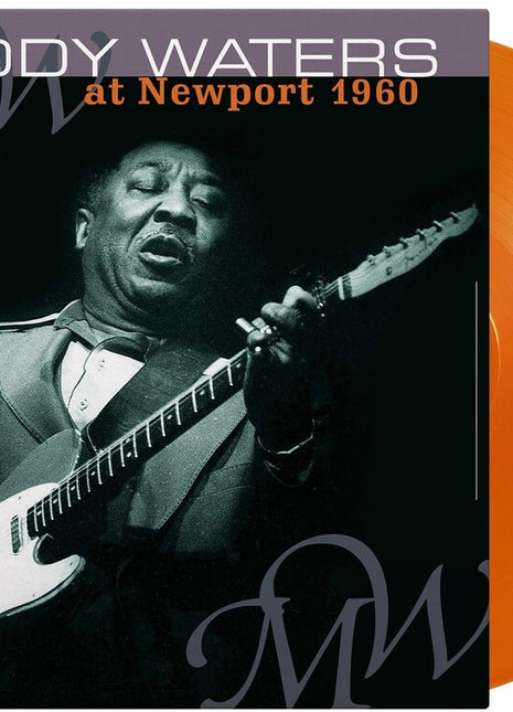 the album cover for Muddy Waters - At Newport 1960 - Ltd 180gm Orange Vinyl [Colored Vinyl]