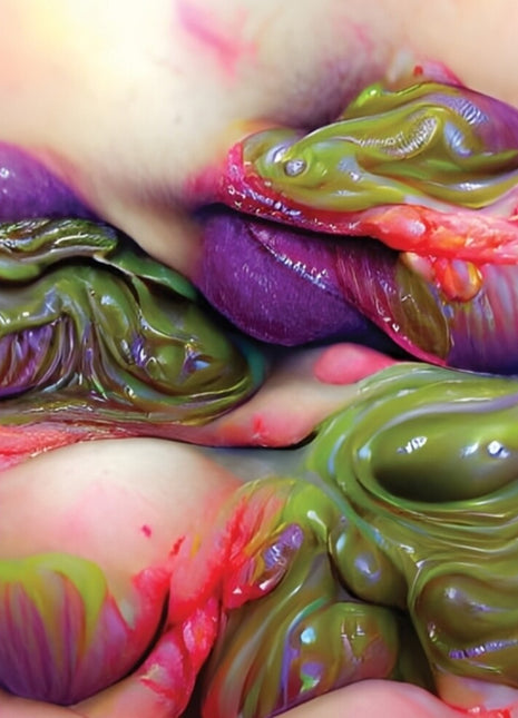 the album cover for Cecyl Ruehlen - Oozetones / Fleshscapes