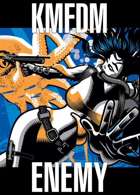 the album cover for KMFDM - Enemy