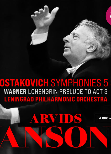 the album cover for Arvids Jansons - Shostakovich: Symphonies 5 & 9 (Live)