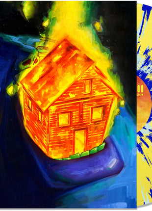 the album cover for Sweet Pill - Still There's A Glow [Indie Exclusive Yellow with Blue Splatter]