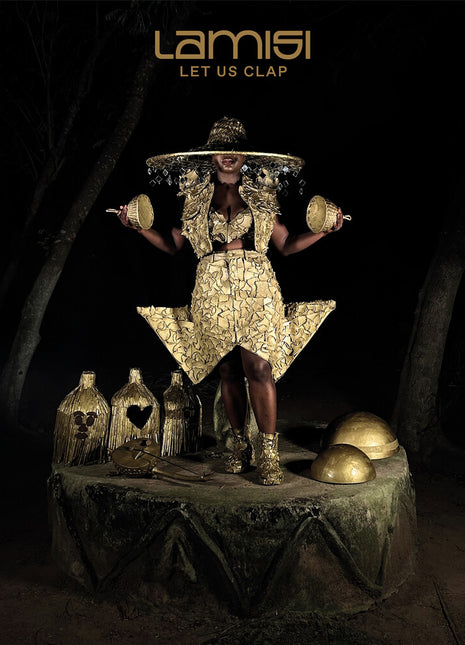 the album cover for Lamisi - Let Us Clap