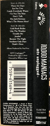 10,000 Maniacs : MTV Unplugged (Cass, Album, SR,)
