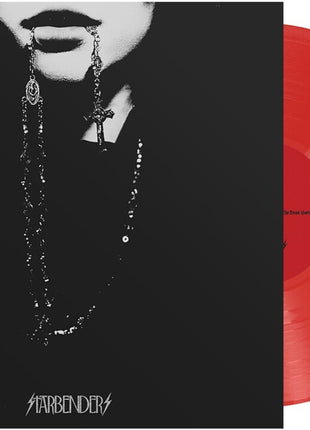 the album cover for Starbenders - The Beast Goes On [Indie Exclusive Trans Red w/ Black + White Twists]
