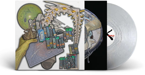 the album cover for Lip Critic - Theft World [Silver Metallic]