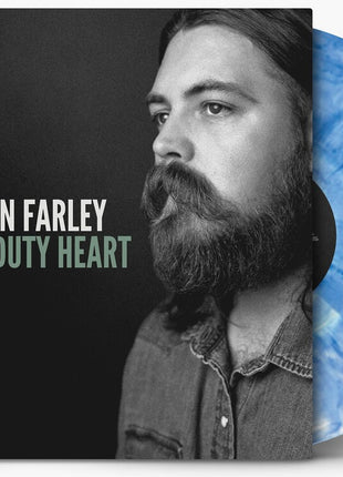 the album cover for Drayton Farley - A Heavy Duty Heart [Indie Exclusive Cookie Monster Blue]