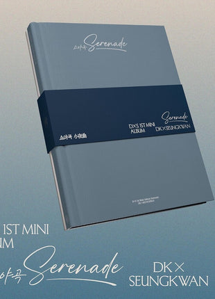 the album cover for DxS (SEVENTEEN) - DxS 1st Mini Album ‘Serenade’ [BLUE Ver.]