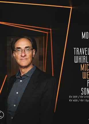 the album cover for Michael Wessel - Mozart: Travelling Whirlwind