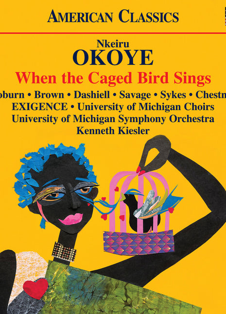 the album cover for Rita Coburn - Okoye: When The Caged Bird Sings