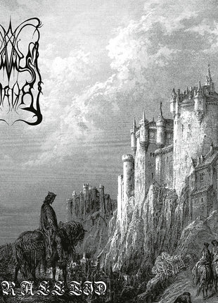 the album cover for Dimmu Borgir - For All Tid [Indie Exclusive Silver/White/Black Marbled]