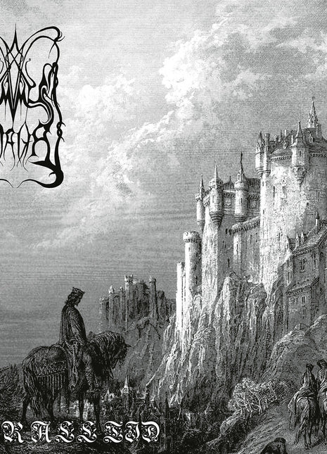 the album cover for Dimmu Borgir - For All Tid [Indie Exclusive Silver/White/Black Marbled]