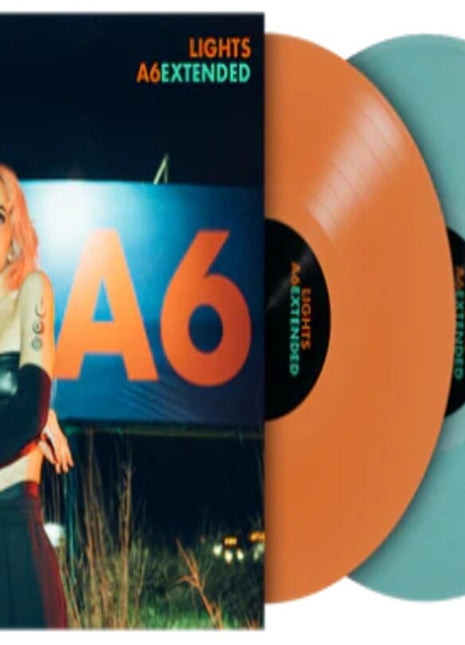 the album cover for Lights - Lights [Orange Crush and Teal]