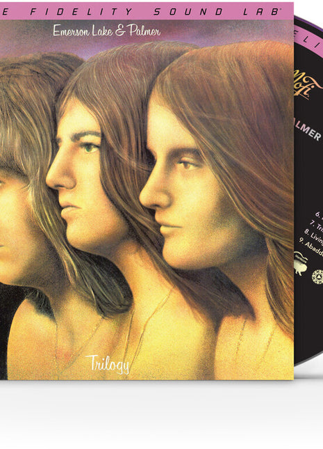 the album cover for Emerson Lake & Palmer - Trilogy